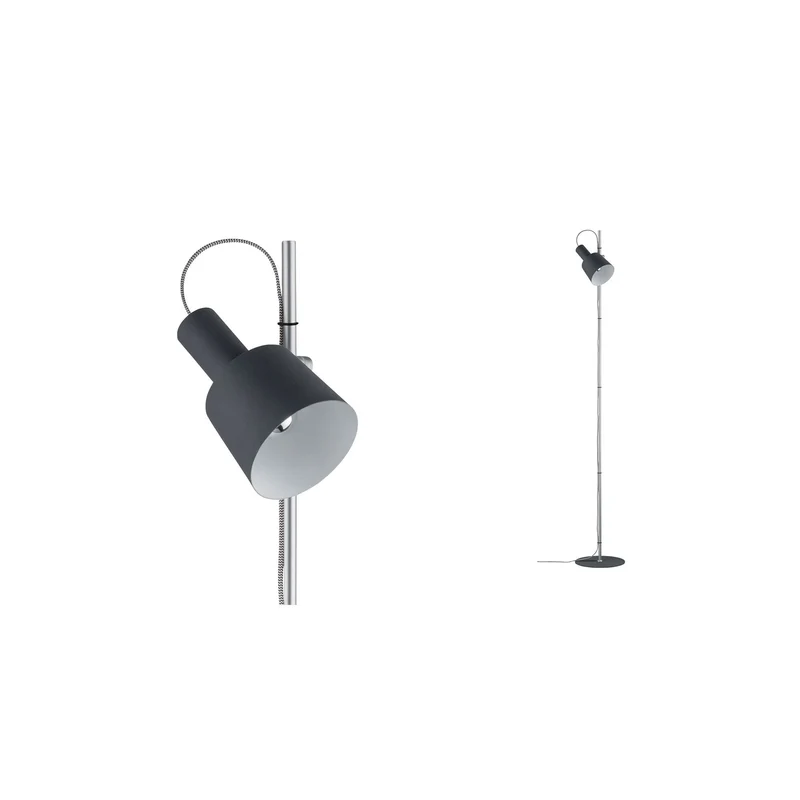Paulmann Neordic Haldar Stehleuchte max.1x20W E14 Dunkelgrau/Chrom matt 230V Metall