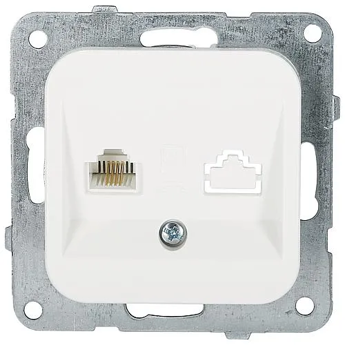 EGB Elegant Standard Anschlußdose ISDN UAE 6 reinweiß 91511013 / 92542013