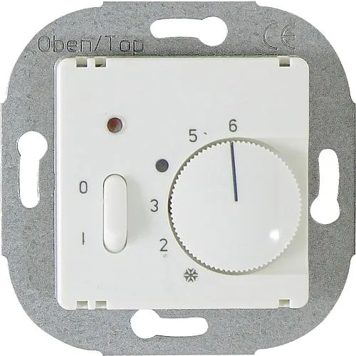 EGB Elegant Standard Raumtemperaturregl. m.Zentralsch+Schalter weiß FTR101.062#07