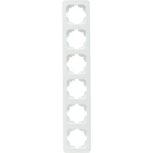 EGB Elegant Standard 6-fach Rahmen mit Clip-Paar reinw. 91501926 / 92521906