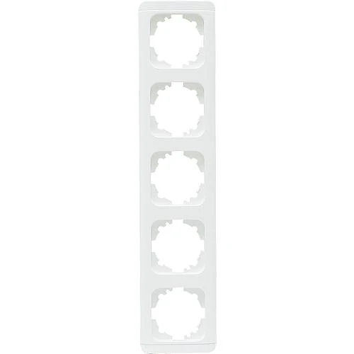 EGB Elegant Standard 5-fach Rahmen mit Clip-Paar reinw. 91501925 / 92521905