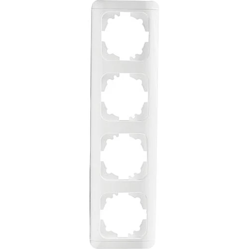 EGB Elegant Standard 4-fach Rahmen mit Clip-Paar reinw. 91501924 / 92521904