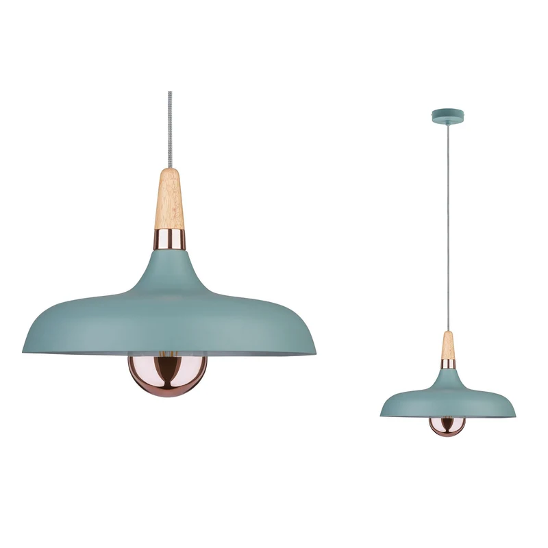 Paulmann Neordic Juna Pendelleuchte 340mm max.1x20W E27 Softgrün/Ku/Ho 230V Met/Ho