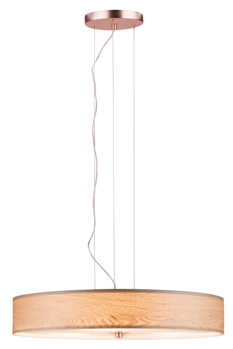 Paulmann Neordic Liska Pendelleuchte max.3x20W E27 Holz/Kupfer matt 230V Holz/Metall