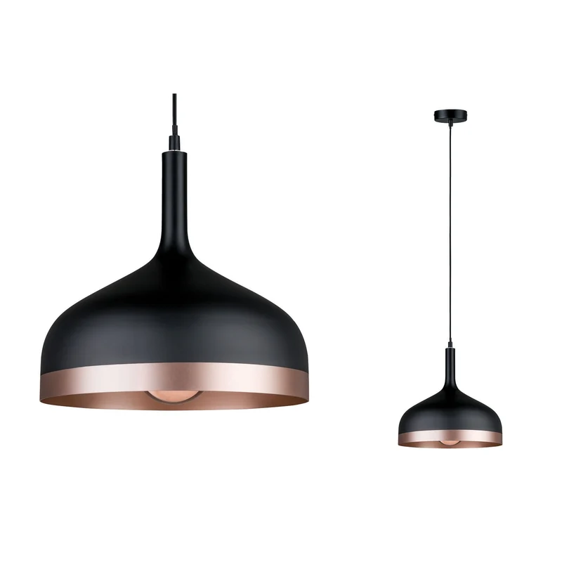Paulmann Neordic Embla Pendelleuchte max.1x20W E27 Schwarz/Kupfer matt 230V Metall