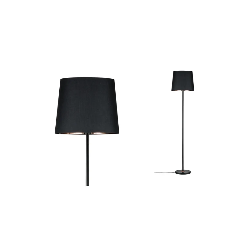 Paulmann Neordic Enja Stehleuchte max.1x20W E27 Schwarz/Kupfer 230V Stoff/Marmor/Metall