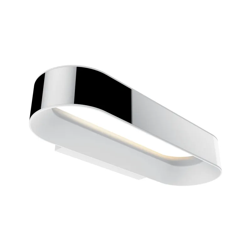 Paulmann WallCeiling Agena IP44 LED dimmbar 1x20W Chrom/Weiß matt 230V Alu/Edelstahl
