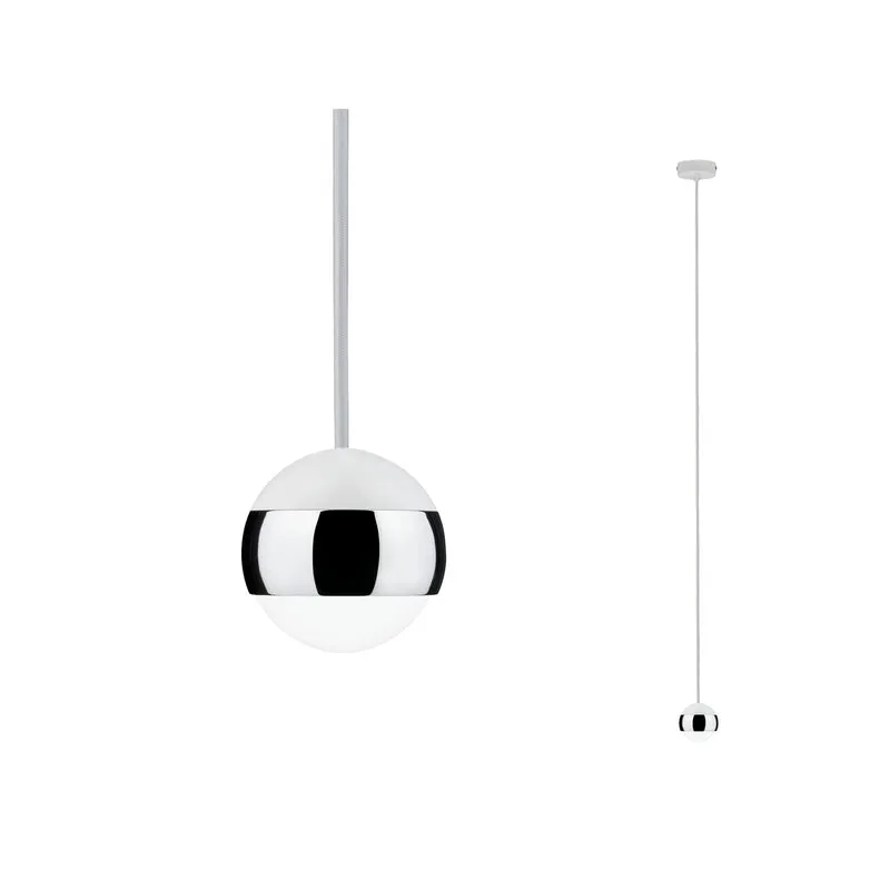 Paulmann Capsule Pendellleuchte LED 1x6W Weiß Chrom 230V Glas/Metall