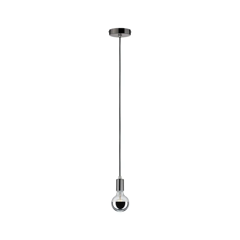 Paulmann Pendelleuchte IP44 max 20W E27 Schwarzchrom 230V Metall