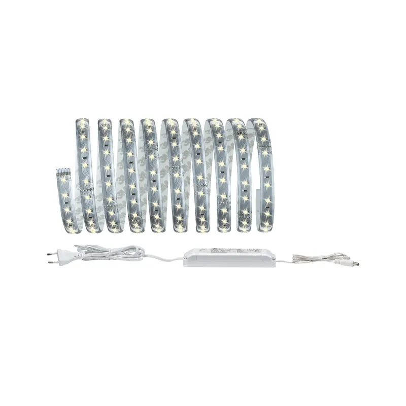 Paulmann Function MaxLED 500 Basisset 3m Warmweiß 20W 230/24V 36VA Silber Kst