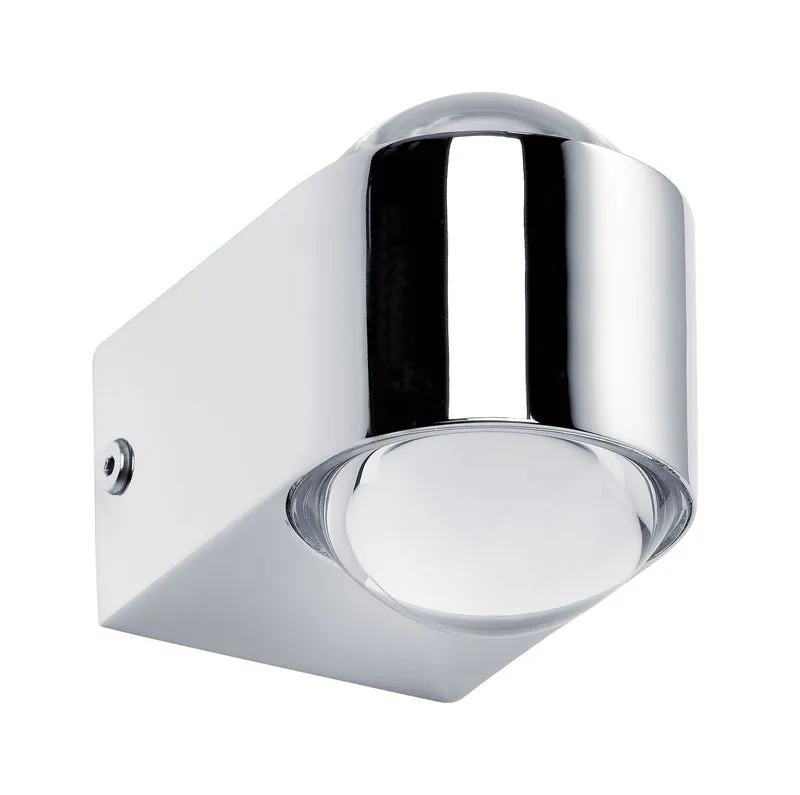 Paulmann WallCeiling Capella WL IP44 LED 2x3,5W Chrom 230V Metall/Glas
