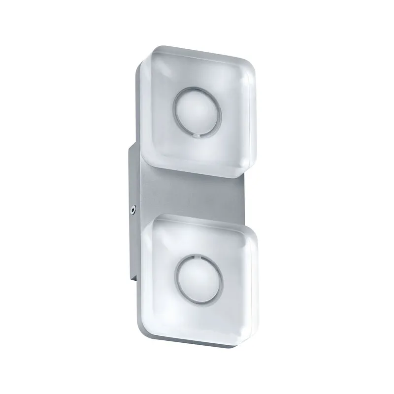 Paulmann WallCeiling eckig Tucana IP44 LED 1x9W Alu eloxiert/Klar 230V Metall/Acryl