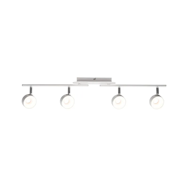 Paulmann Spotlight Funnel 4x6W Weiß matt/Chrom 230V Metall dimmbar