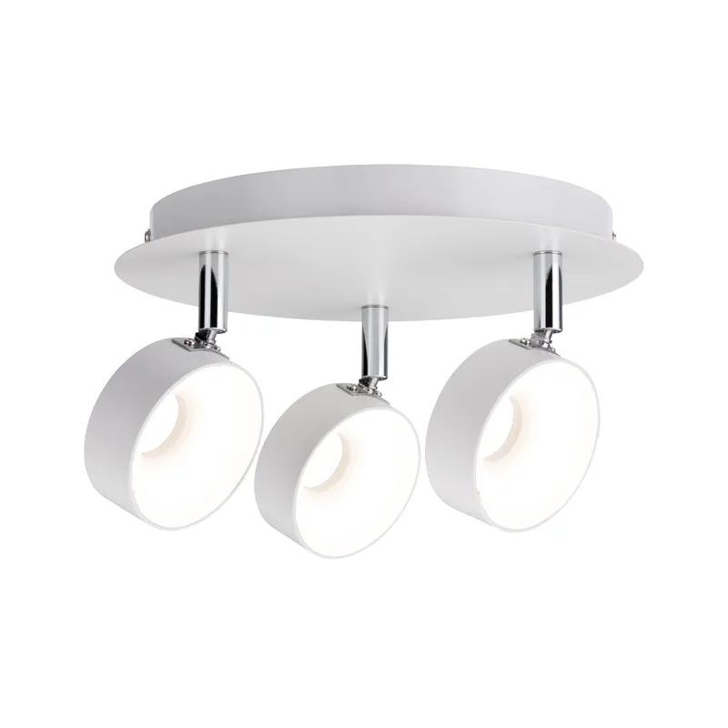 Paulmann Spotlight Funnel 3x6W Weiß matt/Chrom 230V Metall dimmbar