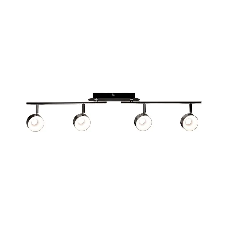 Paulmann Spotlight Funnel 4x6W Schwarzchrom/Chrom 230V Metall dimmbar