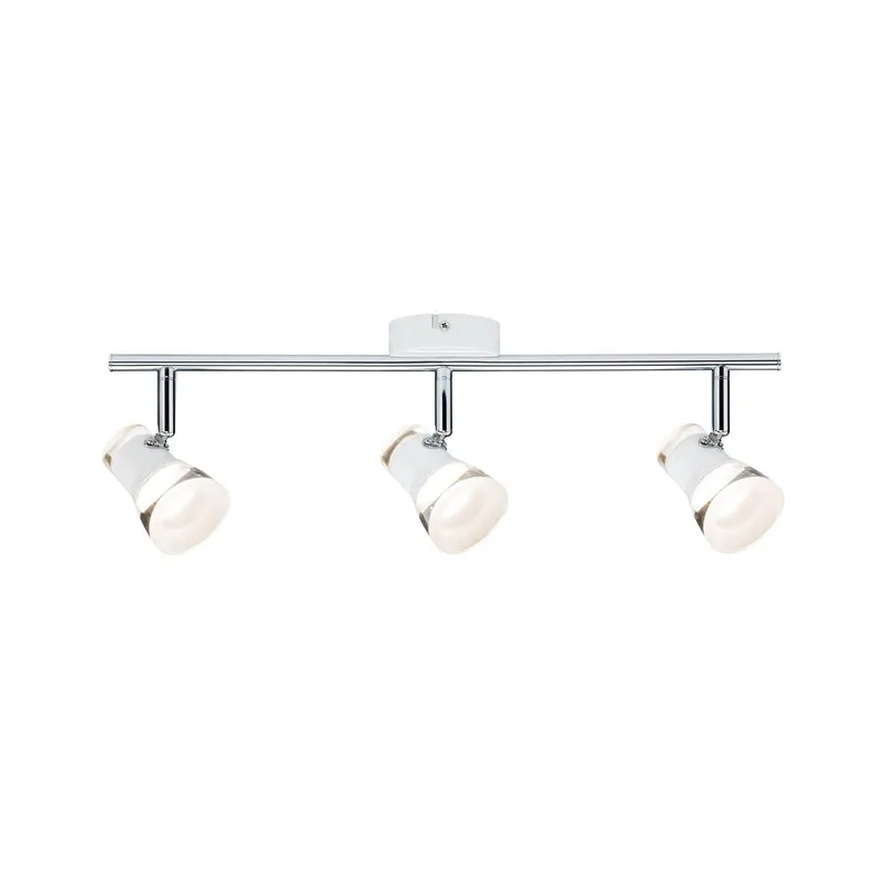 Paulmann Spotlight Clear 3x4,3W Weiß matt/Chrom 230V Metall Acryl