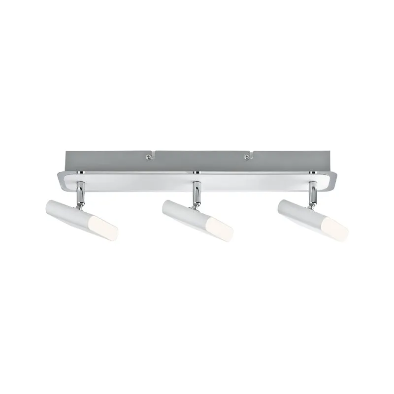 Paulmann Spotlight Launcher 3x4,5W Weiß gebürstet/Chrom 230V Metall