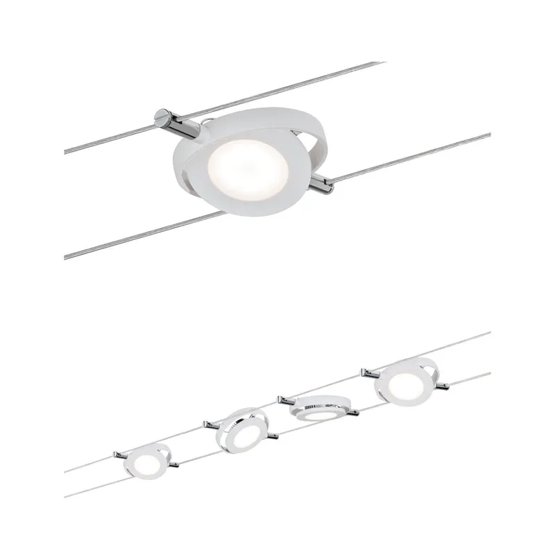 Paulmann Smart Wire System BLE RoundMac 4x4W Weiß matt 230V/12VA DC 36VA Tunable Whit