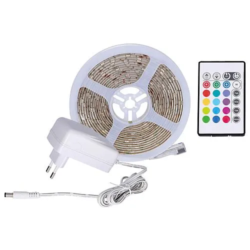 EGB LED RGB Stripe-Set 24W mit Mini-Steuerbox
