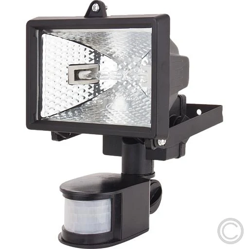 EGB Mini-Halogenstrahler 120W (150W) m.BWM HM-150schwarz (46-72782)
