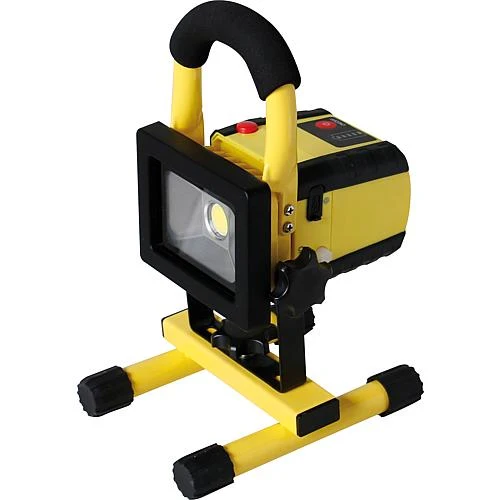 EGB LED Akku-Strahler IP44 10W 750lm 6500K mit Wechsel-Akku + USB-Output