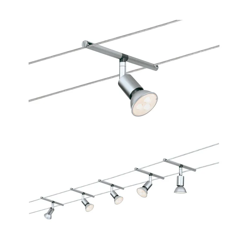 Paulmann Wire System Spice SaltLED 5x4W GU5,3 Chrom matt 230/12V 80VA Metall
