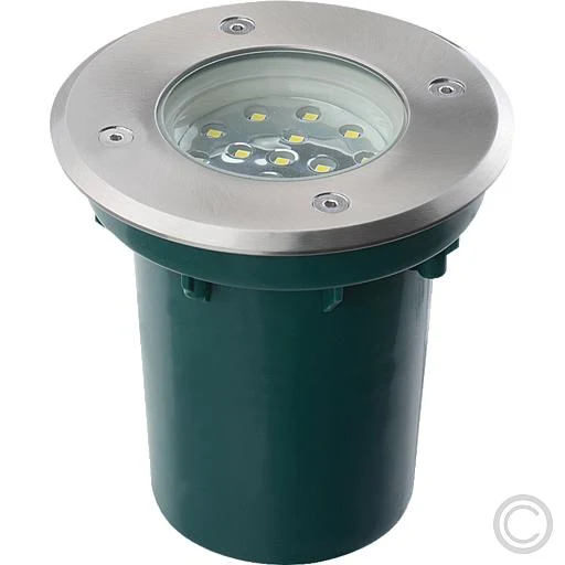 EGB LED-Einbaustrahler edelstahl IP67 3000K rund GE00302