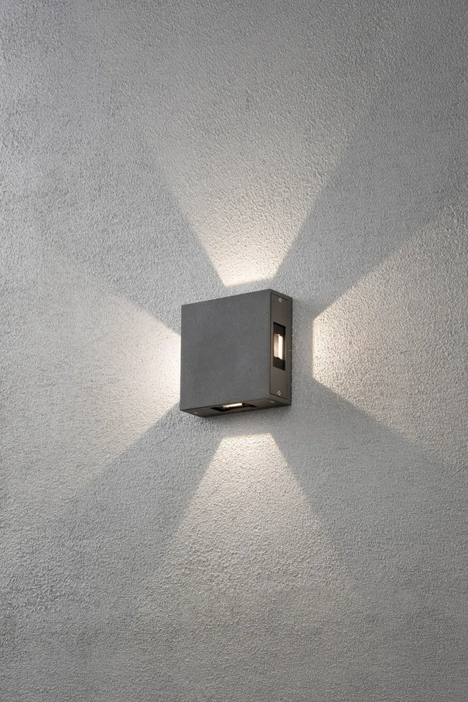 Konstsmide Cremona Wandleuchte anthrazit H-Power LED