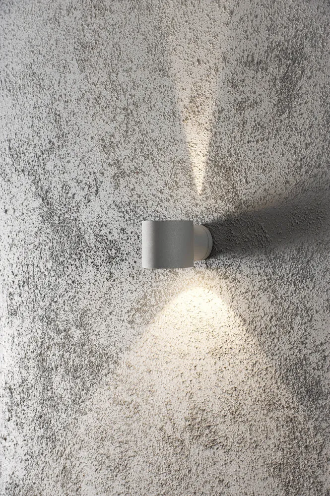 Konstsmide Halogenspot Modena silbergrau, rund, klares Glas