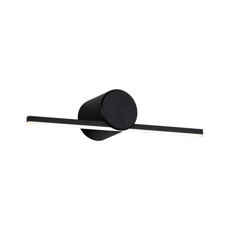 Paulmann LED Leuchtspiegel Sava IP44 3000K 250lm 230V 4,2W Schwarz matt