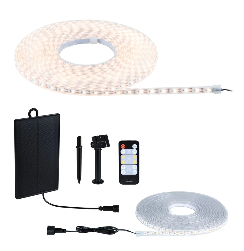 Paulmann LED Stripe Solar 10m IP44 3,2W 80lm/m 60 LEDs/m 3000K