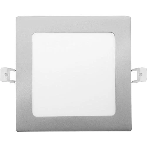 EGB LED Einbau-Panel, CCT-DIM, 9W, silber, quadr.