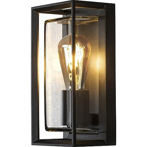 Wandleuchte Brindisi schwarz IP54 mit BWM 7885-750