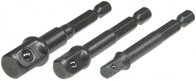 Bitaufnahme-Adapterset von Sechskant auf 1/4", 3/8", 1/2"