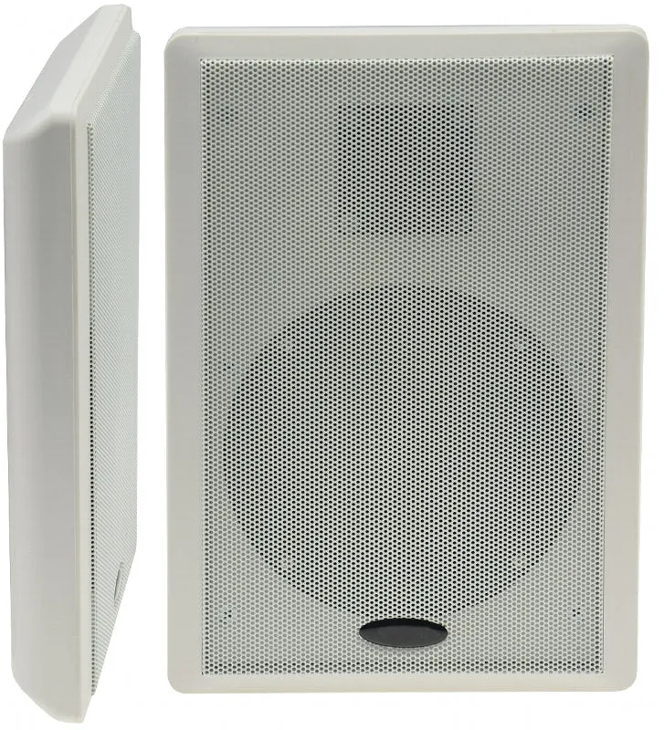 Flatpanel-Lautsprecher, 40W, weiß Surround, 4 Ohm, 86dB, 2-Wege, Paar