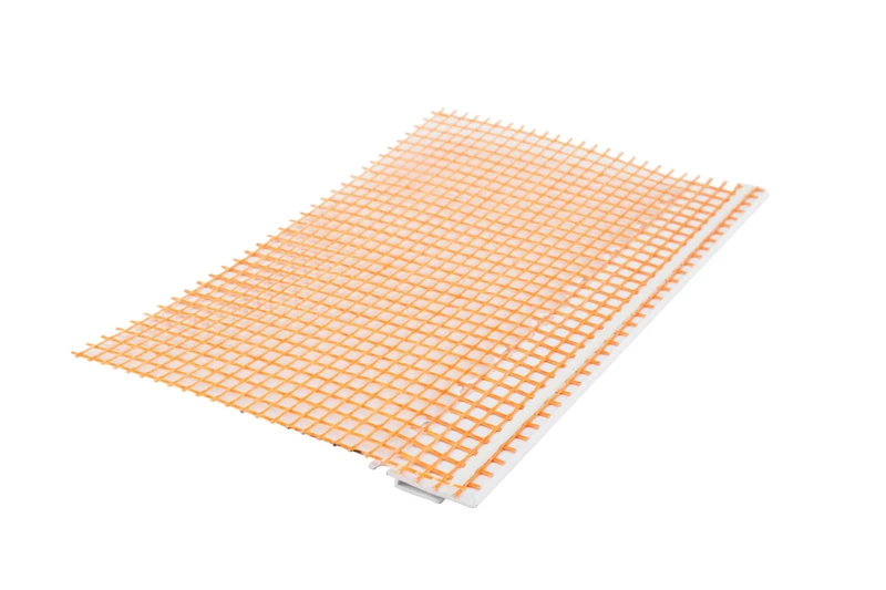Deko-Light Combo Anschlussprofil mit Gewebe für Spachtelarbeiten, 3mm, 2m, orange