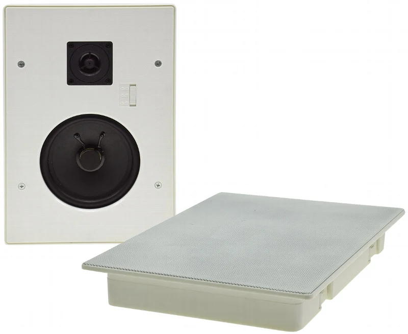 Einbaulautsprecher "CTE-34E",eckig, weiß 2-Wege, 287x197mm, 120 Watt