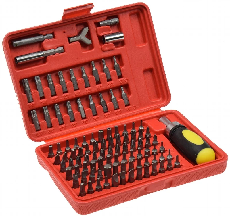 Bitsatz "Multi Box 101" 100 Bits und Ratschen-Schraubendreher