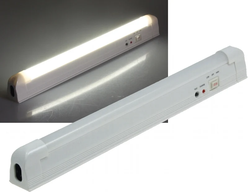 LED Notleuchte "CTNL-30 SMD-UB" Lithium Akku 3,7V/1200mAh, 2W, 30x2x3cm