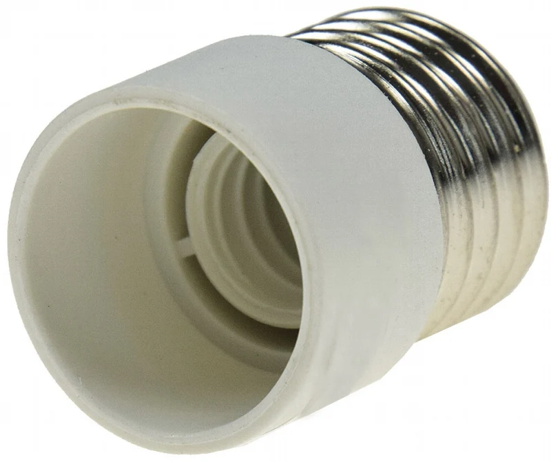 Lampensockel-Adapter, Kunststoff E27 auf E14