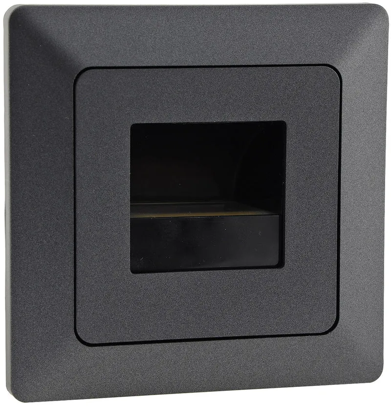 MILOS LED-Einbauleuchte "COB" Anthrazit 80x80mm, 3000k, warmweiß, 110Lumen