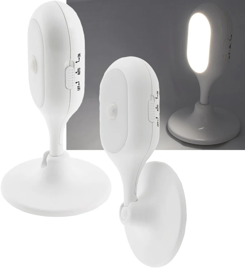 LED Leuchte mit PIR Bewegungsmelder Batteriebetrieb, 3x AAA, neutralweiß
