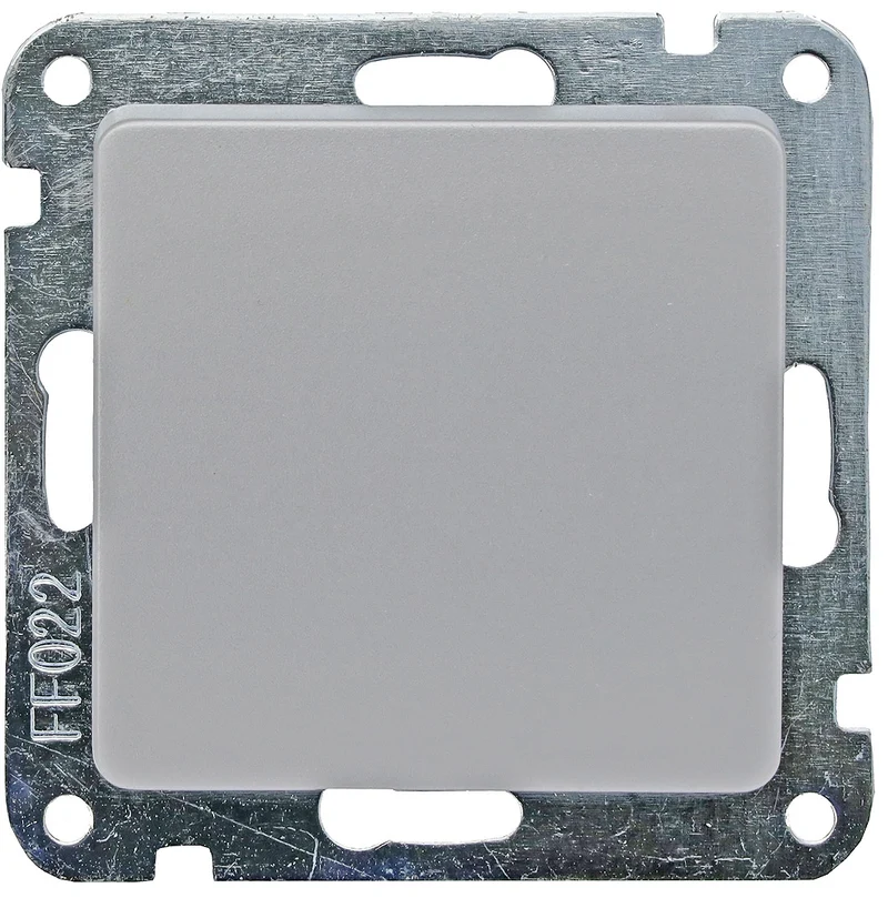 DELPHI Wechsel-Schalter, UP, silber 250V~/ 10A, Klemmanschluss, ohne Rahmen