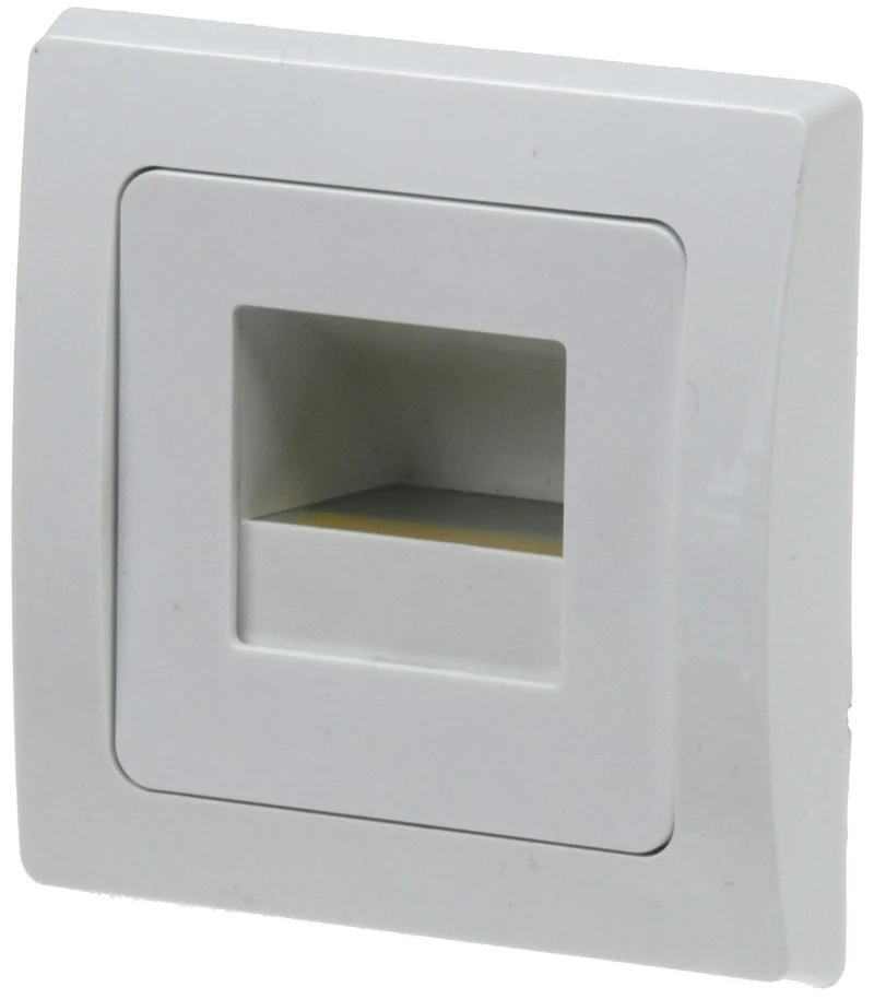 LED-Einbauleuchte DELPHI "COB" weiß 80x80mm, 2900k, warmweiß, 55Lumen