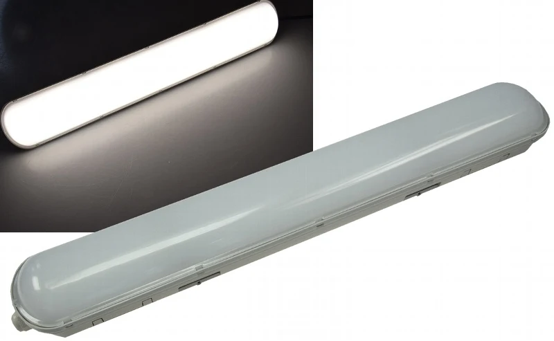 Wand-& Deckenleuchte "HP-50" IP65, 120cm 56W, 4000k, neutralweiß, 5000 Lumen # Achtung! Separates Sperrgut-Paket #