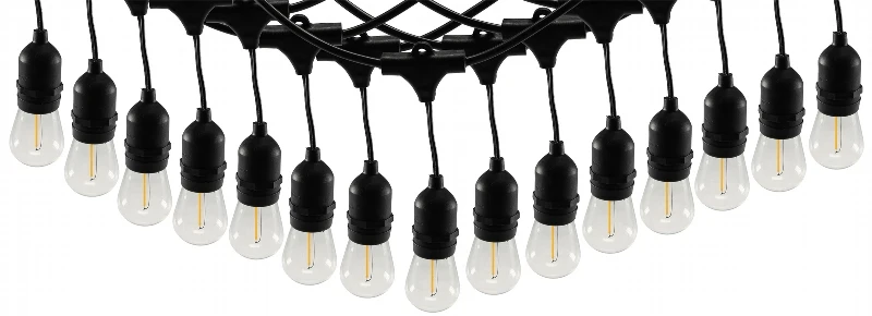 Biergarten-Lichterkette "CT-BGL 15" 1,5 + 12,5m, 15x Filamentlampe 0,8W
