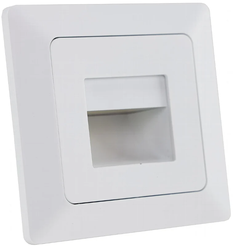 MILOS LED-Einbauleuchte "COB" weiß matt 80x80mm, 3000k, warmweiß, 110Lumen