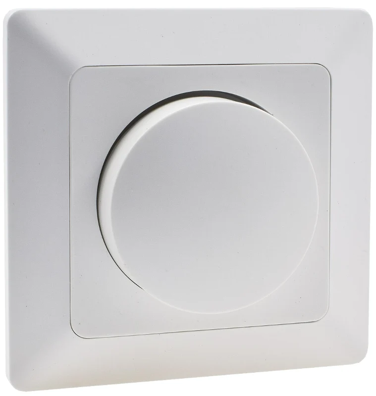 MILOS Dimmer für LED Lampen weiß matt 250V~/ 3-60W, inkl. Rahmen, UP