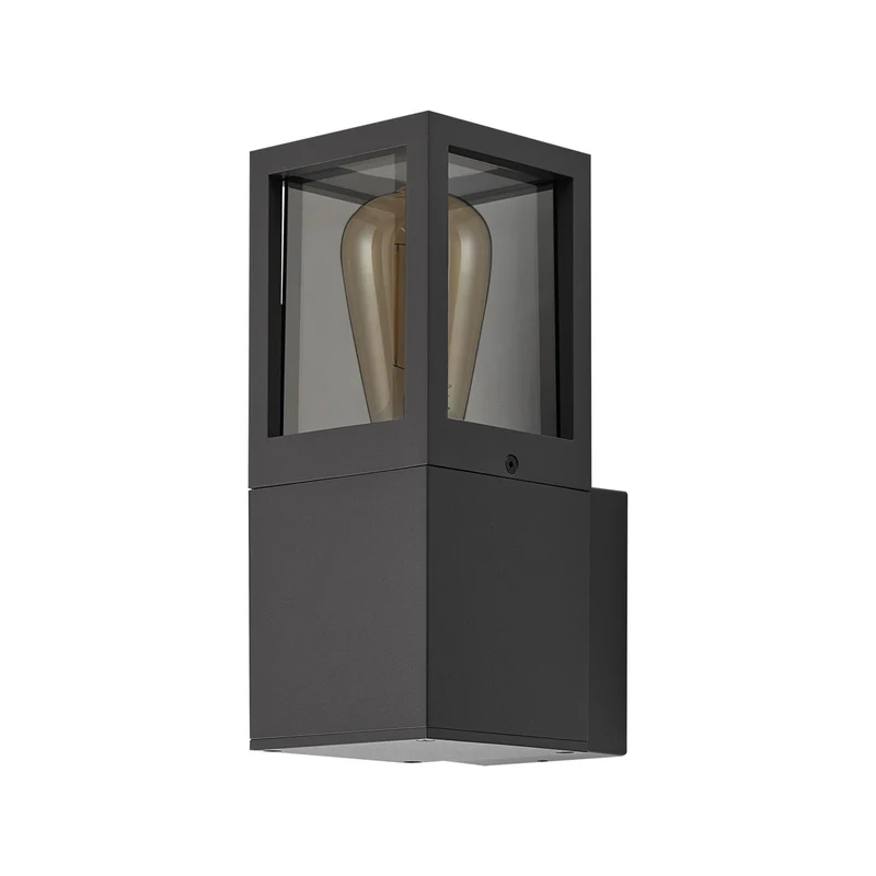 Deko-Light Facado 2 Square getönt, 1x max 20 W, Dunkelgrau