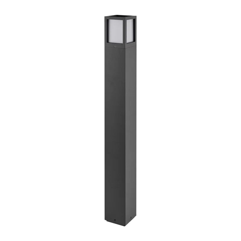 Deko-Light Facado 2 Square opal 1000mm, 1x max 20 W, E27, Dunkelgrau
